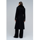 manteau femme salsa jeans wool coat with faux fur collar