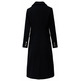 manteau femme salsa jeans wool coat with faux fur collar
