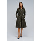 robe femme  salsa jeans suede midi dress with belt