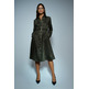 robe femme  salsa jeans suede midi dress with belt