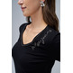 t-shirt femme  salsa jeans v-neck branding long sleeve