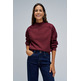 sweat-shirt femme salsa jeans sweater with lace flower detai