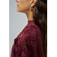 sweat-shirt femme salsa jeans sweater with lace flower detai