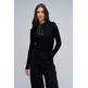 maillot femme salsa jeans sweater with bow neck detail