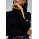 maillot femme salsa jeans turtleneck sweater with button