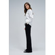 chemise femme  salsa jeans shirt with tweed detail