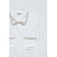 chemise femme  salsa jeans shirt with tweed detail