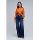 chemise femme  salsa jeans basic shirt w/ gold buttons