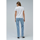 t-shirt femme  salsa jeans t-shirt w/ flower beads and se