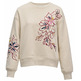 sweat-shirt femme salsa jeans sweatshirt with floral embroid