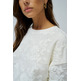 sweat-shirt femme  salsa jeans sweatshirt with floral embroid