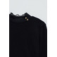t-shirt femme salsa jeans turtleneck longsleeve w/ frill