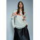 sweat-shirt femme salsa jeans floral print sweater