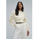sweat-shirt femme salsa jeans sweater with pearls