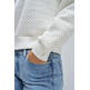 sweat-shirt femme  salsa jeans lurex jacquard sweatshirt