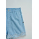 le short femme  salsa jeans short w/ embroidery detail