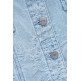 manteau femme  salsa jeans denim overshirt w/ jaquard