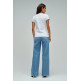 femme branding t-shirt with denim ap 001