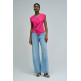 t-shirt femme  salsa jeans fahion t-shirt w/ metal applic