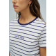 t-shirt femme  salsa jeans stripes branding t-shirt