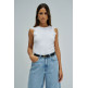 t-shirt femme  salsa jeans top with lace application