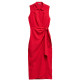 robe femme  salsa jeans sleeveless wrap linen dress