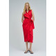 robe femme  salsa jeans sleeveless wrap linen dress