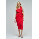 robe femme  salsa jeans sleeveless wrap linen dress