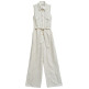 singe femme  salsa jeans sleeveless striped jumpsuit w/
