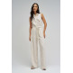 singe femme  salsa jeans sleeveless striped jumpsuit w/