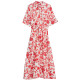 robe femme  salsa jeans midi shirt dress w/ belt