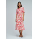 robe femme  salsa jeans midi shirt dress w/ belt