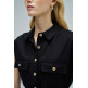 robe femme  salsa jeans sleeveless shirt dress w/ natu