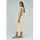 robe femme  salsa jeans sleeveless shirt dress w/ natu