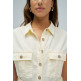 robe femme  salsa jeans sleeveless shirt dress w/ natu