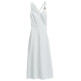 robe femme  salsa jeans plain a-line dress with/ metal