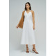 robe femme  salsa jeans plain a-line dress with/ metal