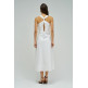 robe femme  salsa jeans plain a-line dress with/ metal