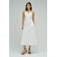 robe femme  salsa jeans plain a-line dress with/ metal
