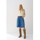chemise femme  salsa jeans ruffle blouse w/buttons 3/4 sl