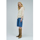 chemise femme  salsa jeans ruffle blouse w/buttons 3/4 sl