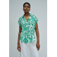 chemise femme  salsa jeans pleated neckline blouse