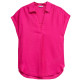 chemise femme  salsa jeans pleated neckline blouse