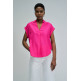 chemise femme  salsa jeans pleated neckline blouse