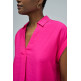 chemise femme  salsa jeans pleated neckline blouse