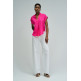 chemise femme  salsa jeans pleated neckline blouse