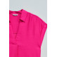 chemise femme  salsa jeans pleated neckline blouse