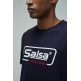 t-shirt homme  salsa jeans t-shirt slim fit branding (ret