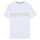 t-shirt homme  salsa jeans t-shirt slim fit branding colo