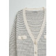  salsa jeans chanel-style cardigan